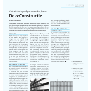 De reConstructie - Calamiteit als gevolg van meerdere fouten