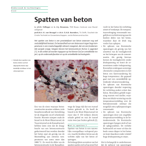 Spatten van beton
