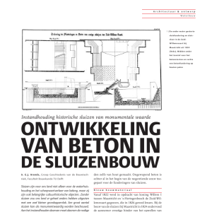 Ontwikkeling van beton in de sluizenbouw