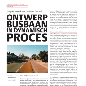 Ontwerp busbaan in dynamisch proces