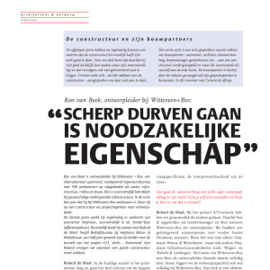 Scherp durven gaan is noodzakelijke eigenschap