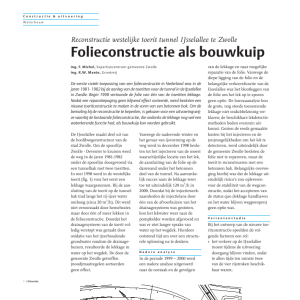 Folieconstructie als bouwkuip