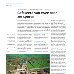 Gefaseerd van twee naar zes sporen