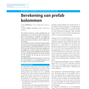 Berekening van prefab kolommen