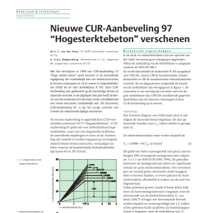 Nieuwe CUR-Aanbeveling 97 Hogesterktebeton verschenen