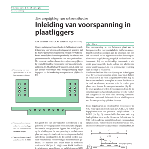 Inleiding van voorspanning in plaatliggers