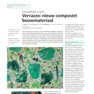 Verrazzo- nieuw composiet bouwmateriaal