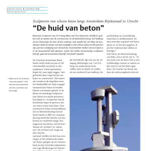 De huid van beton