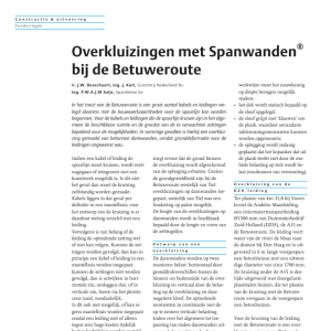 Overkluizingen met Spanwanden bij de Betuweroute