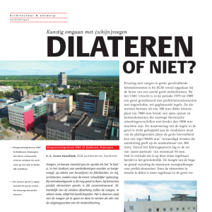 Dilateren of niet - Kunstig omgaan met -schijn-voegen