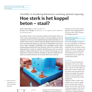 Hoe sterk is het koppel beton-staal
