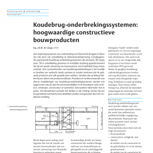 Koudebrug-onderbrekingssystemen