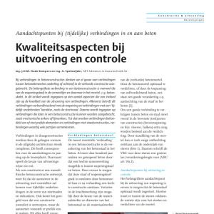 Kwaliteitsaspecten bij uitvoering en controle