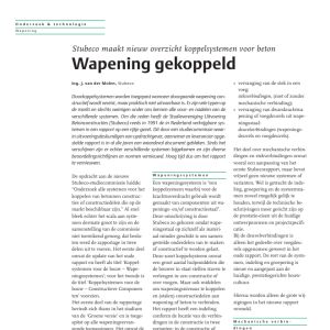 Wapening gekoppeld - Stubeco maak nieuw overzicht