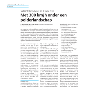 Met 300 km-h onder een polderlandschap