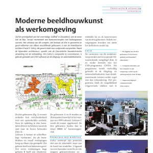 Moderne beeldhouwkunst als werkomgeving