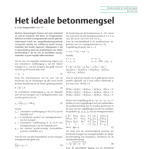Het ideale betonmengsel