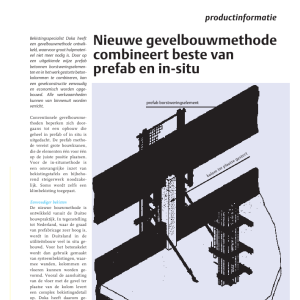 Nieuwe gevelbouwmethode combineert beste van prefab en in-situ