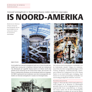 Is Noord-Amerika een voorbeeld voor ons