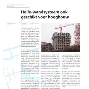 Holle-wandsysteem ook geschikt voor hoogbouw