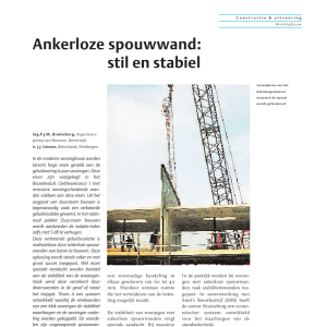 Ankerloze spouwwand - stil en stabiel