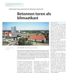 Betonnen toren als klimaatkast