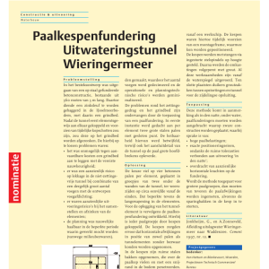 Paalkespenfundering Uitwateringstunnel Wieringermeer
