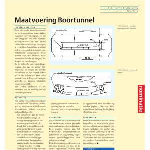 Maatvoering Boortunnel