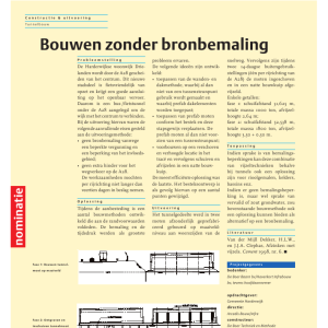 Bouwen zonder bronbemaling