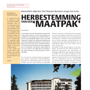 Herbestemming van een maatpak