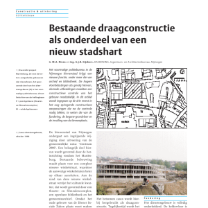 Bestaande draagcontructie als onderdeel van een nieuw stadshart