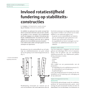 Invloed rotatiestijfheid fundering op stabiliteitsconstructies