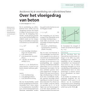 Over het vloeigedrag van beton