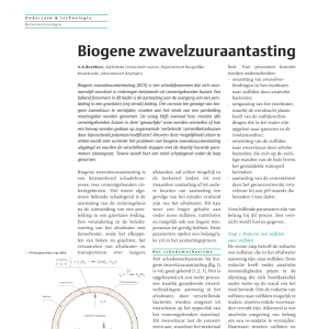 Biogene zwavelzuuraantasting