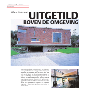 Uitgetild boven de grond - Villa in Oosterhout