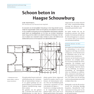 Schoon beton in Haagse Schouwburg