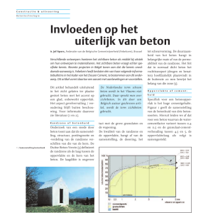 Invloeden op het uiterlijk van beton