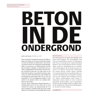 Beton in de ondergrond