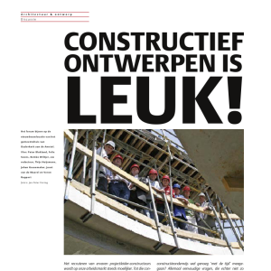Constructief ontwerpen is leuk