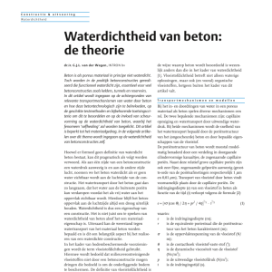 Waterdichtheid van beton-de theorie