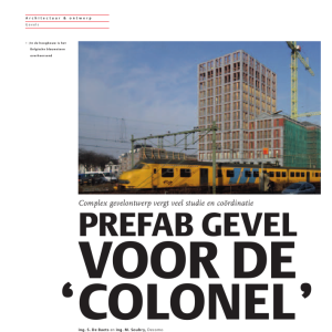 Prefab gevel voor de colonel