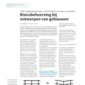 Risicobeheersing bij ontwerpen van gebouwen
