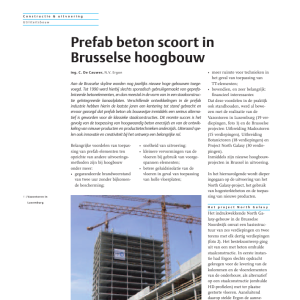 Prefab beton scoort in Brusselse hoogbouw