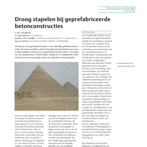 Droog stapelen bij geprefabriceerde betonconstructies
