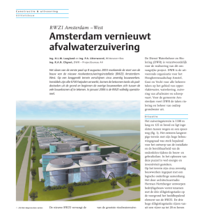 Amsterdam vernieuwt afvalwaterzuivering