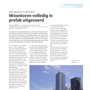 Woontoren volledig in prefab uitgevoerd