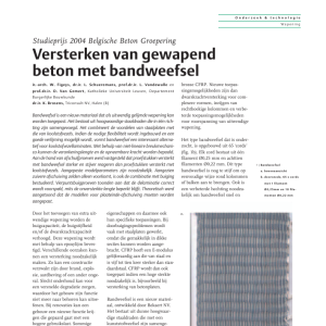 Versterken van gewapend beton met bandweefsel