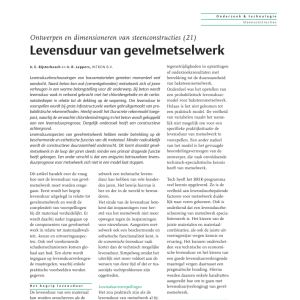 Levensduur van gevelmetselwerk