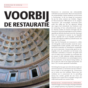Voorbij de restauratie