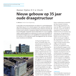 Nieuw gebouw op 35 jaar oude draagstructuur